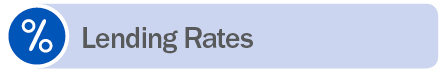 Lending Rates Icon with percentage sign